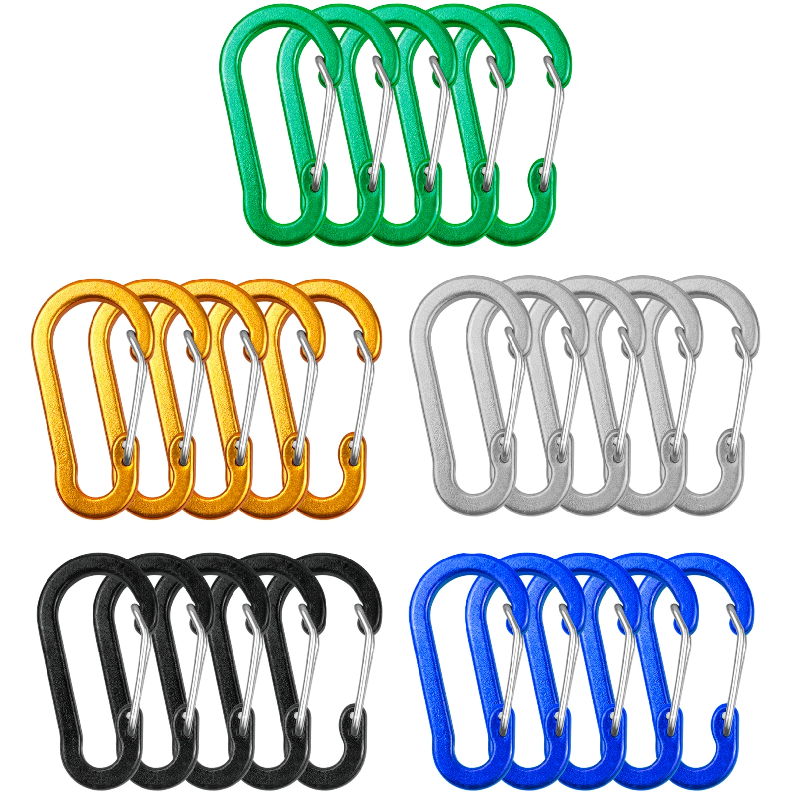 Fishing Kit Compact - 5/10/12pcs Moschettone Pinze Mini Portachiavi In