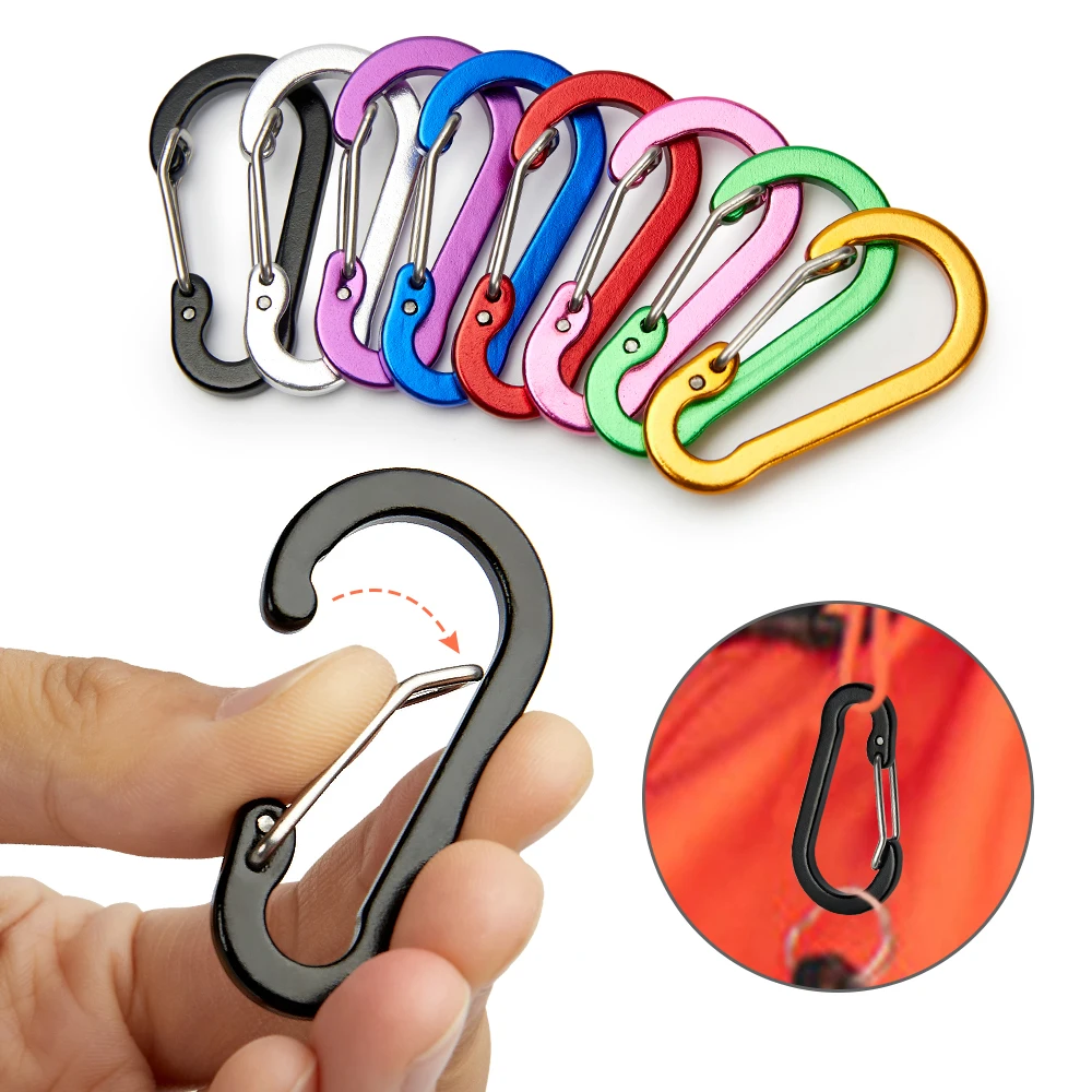 Fishing Kit Compact - 12PCS Moschettone Clip Set Turistico Piccoli