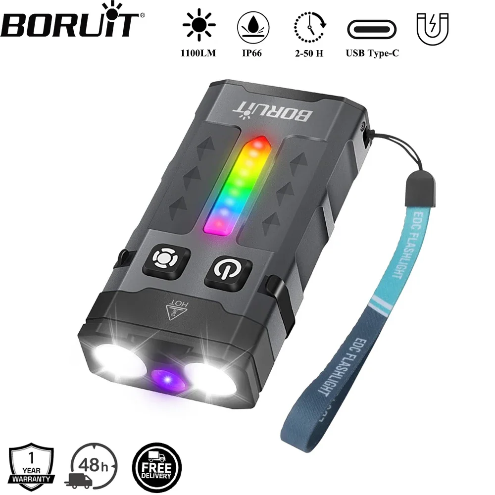BORUiT EV20 1100LM EDC UV Port - Fishing Kit Compact recensione e prezzo
